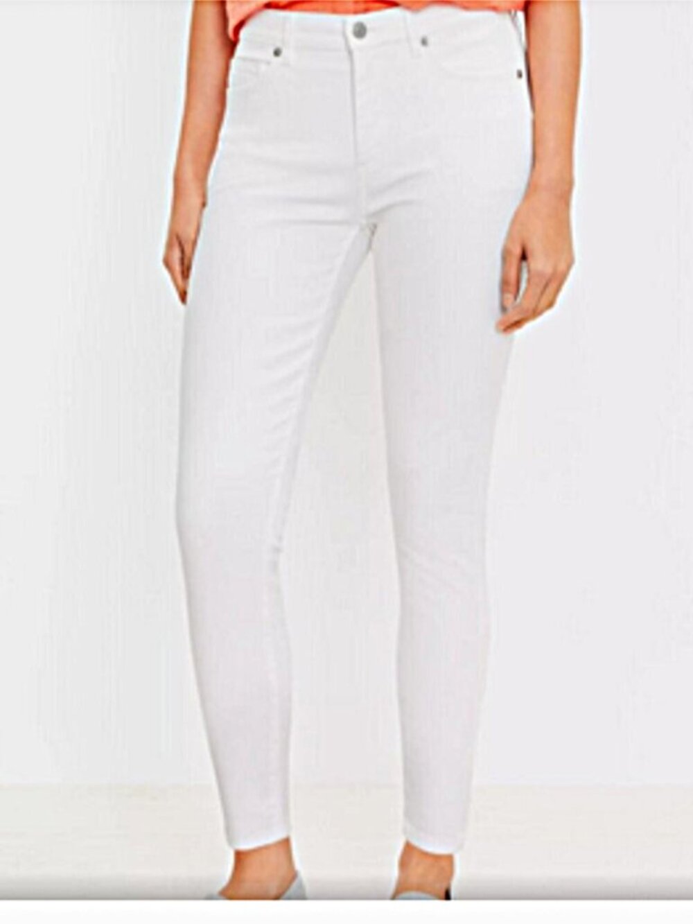 Loft New White Curvy Skinny Jeans size 6P NWT
